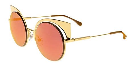 Fendi FF 0177/S EYESHINE 001/OJ Sunglasses Gold